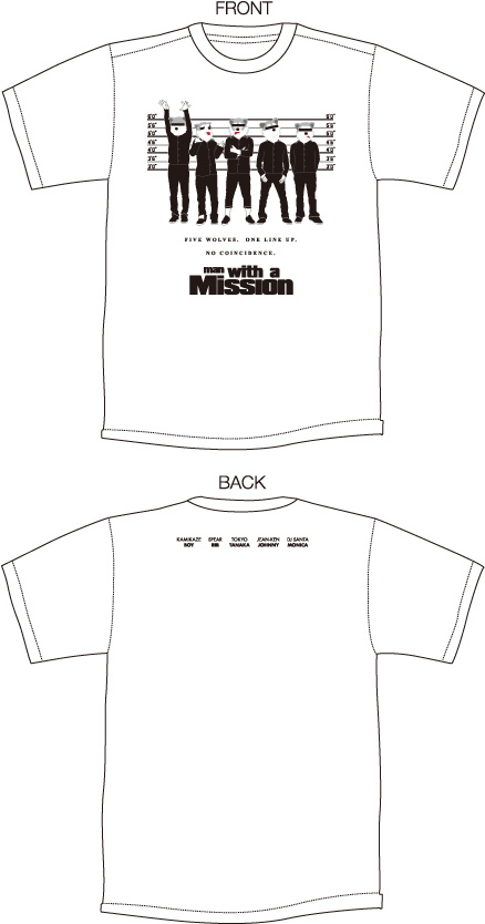 MAN WITH A MISSION | TAKE 発注 WANT Tシャツ