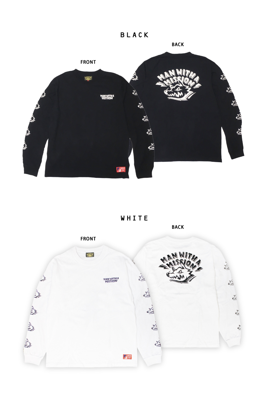 MAN WITH A MISSION マンウィズ　グッズ　ロンT S ロゴT