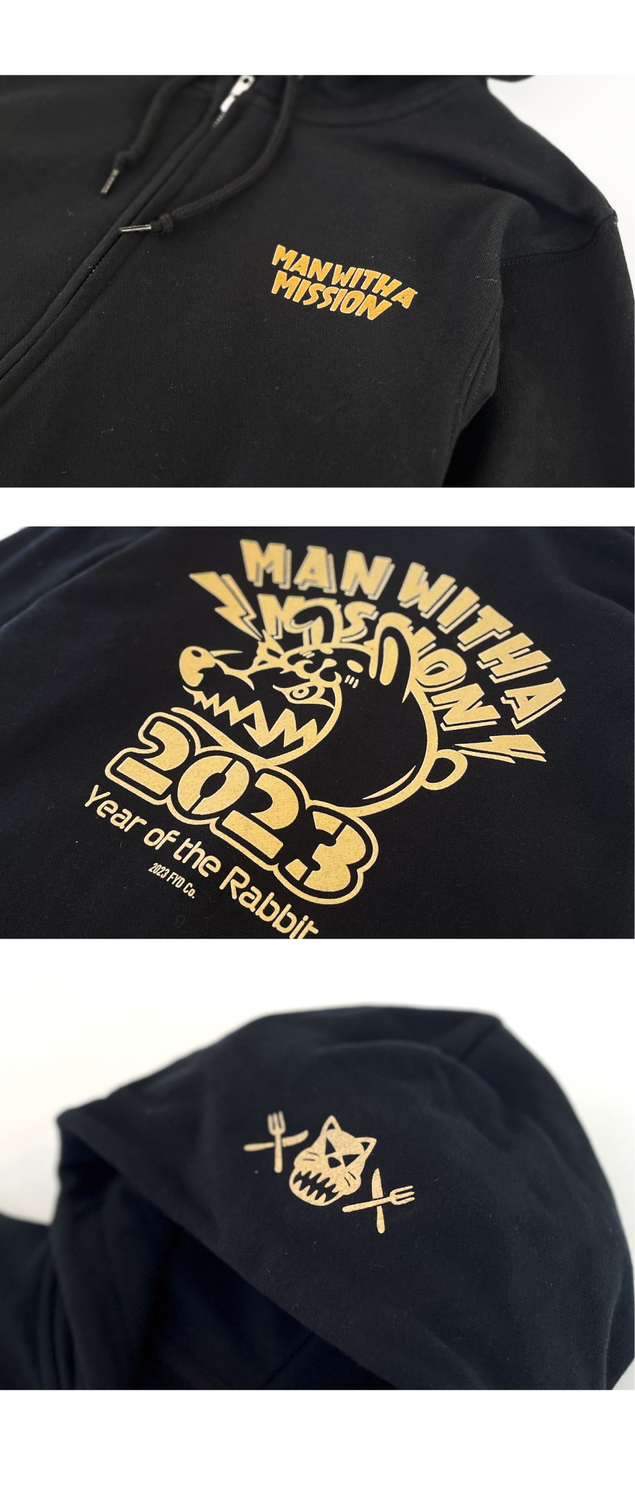 MAN WITH A MISSION ロゴパーカー Mサイズ 3-